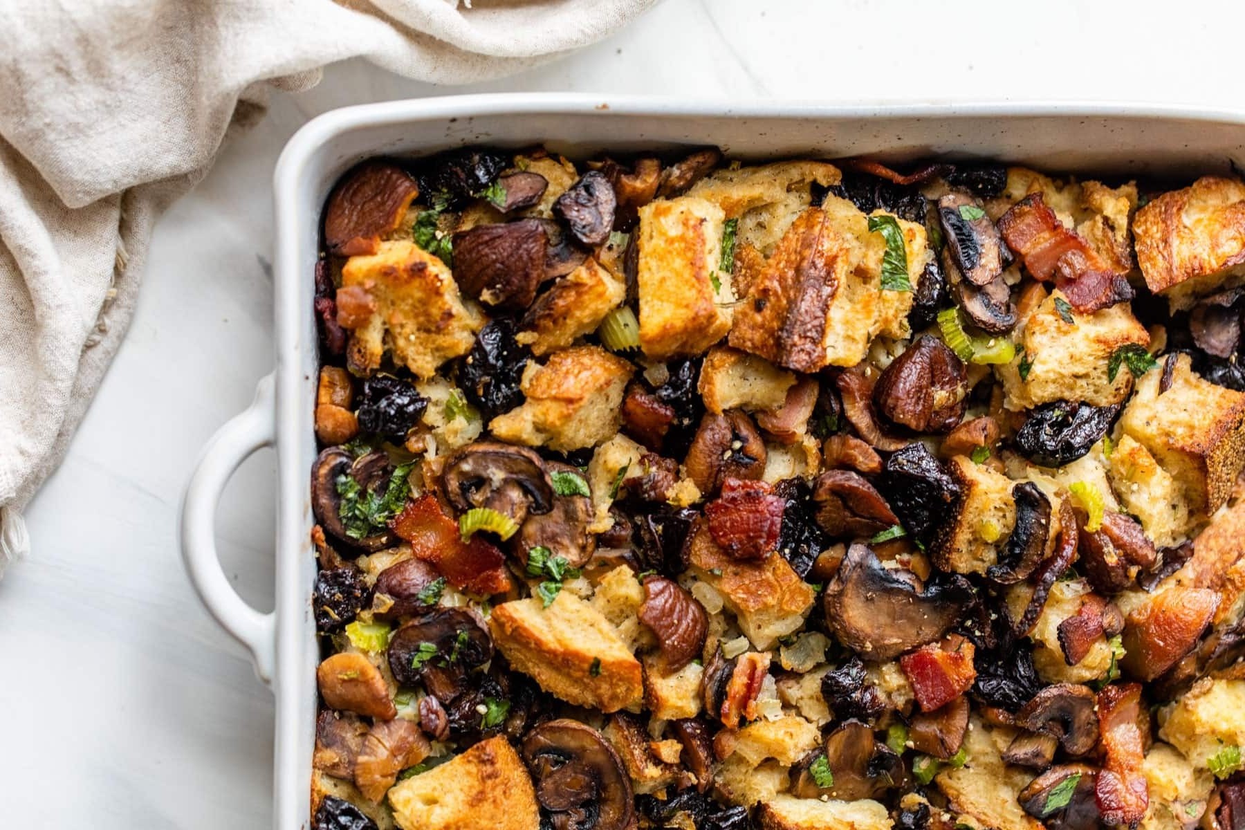 Holiday Dressing with Dried Plums and Cornbread