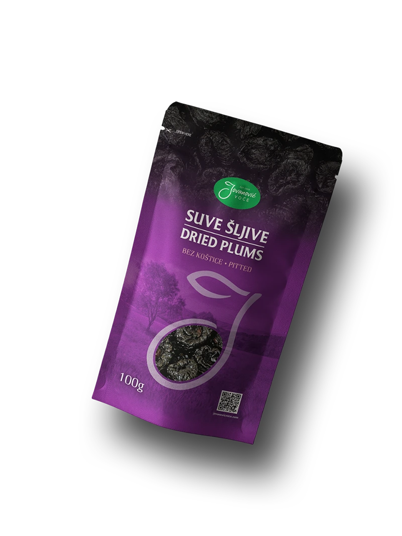 jovanović voće proizvodi suva šljiva bez koštice doypack 100g sr